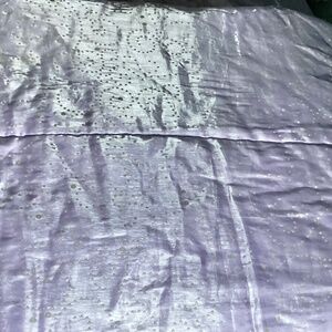 Vtg 80's Seventeen Lilac Satin Pea Twin Comforter Set Balletcore Princess Y2K